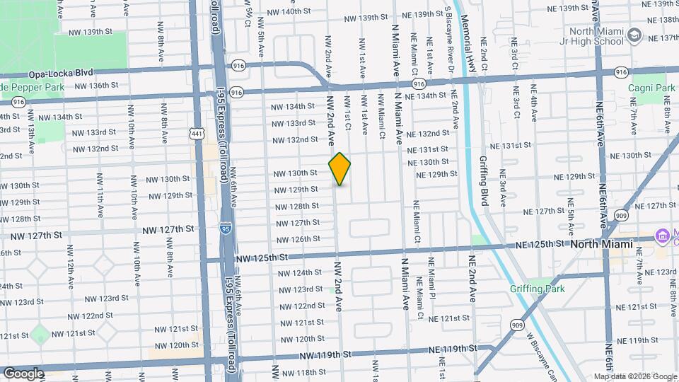 12845 NW 2nd Ave Map and Location Details