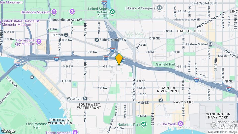 40 G St SW, Unit 104 Map and Location Details