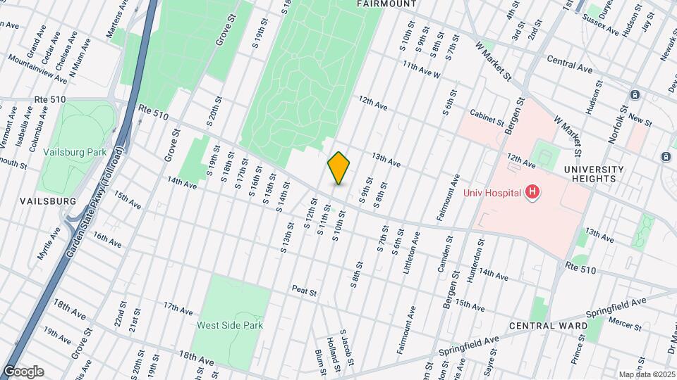 388 S 11th St Map and Location Details