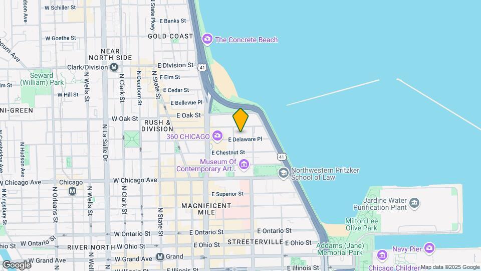 200 E Delaware Pl Map and Location Details