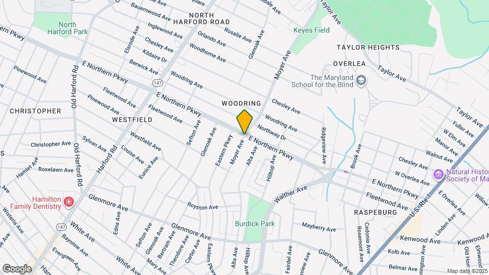 3301 E Northern Pkwy Map and Location Details