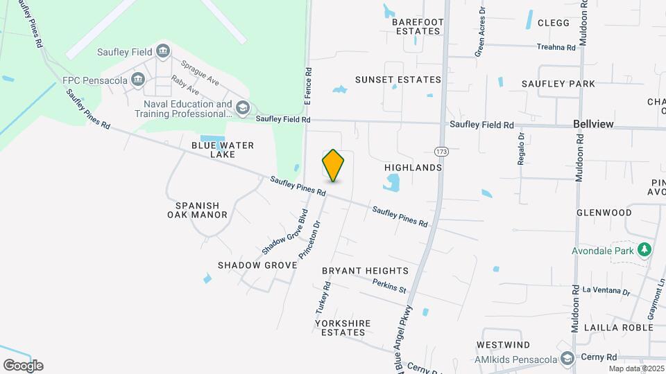 5926 Saufley Pines Rd Map and Location Details