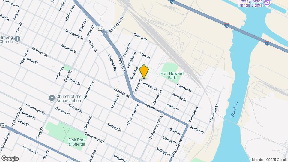 830 Lincoln St Mapa y Detalles de la Ubicación