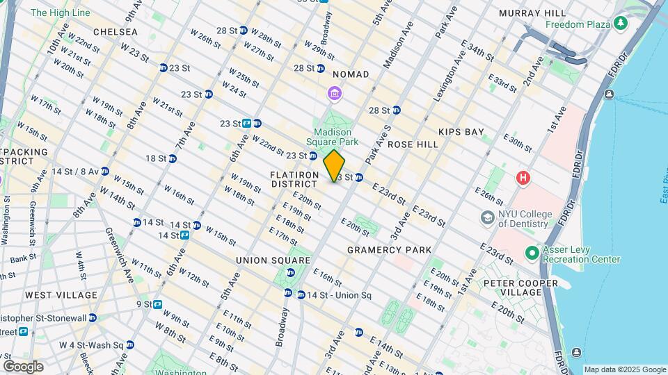 34 W 22nd St Map and Location Details