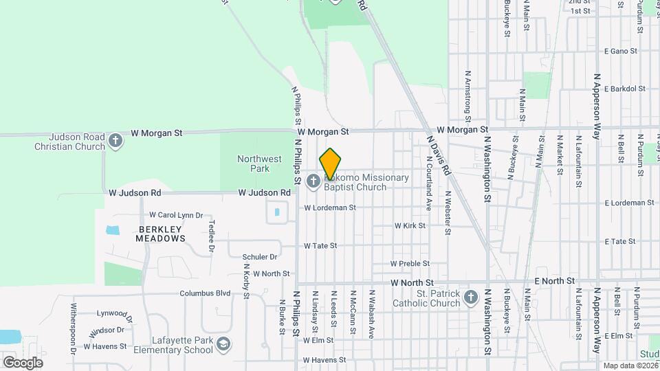 1801 N Leeds St Map and Location Details