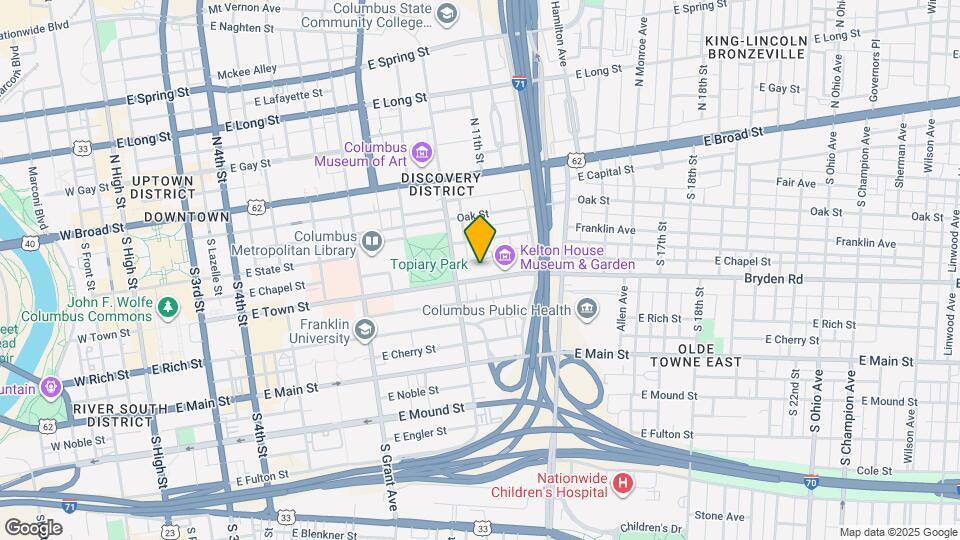 550 E Town St Map and Location Details