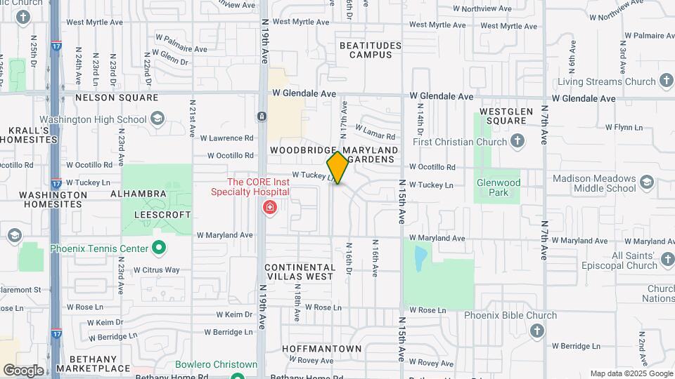 6365 N 17th Ave Mapa y Detalles de la Ubicación