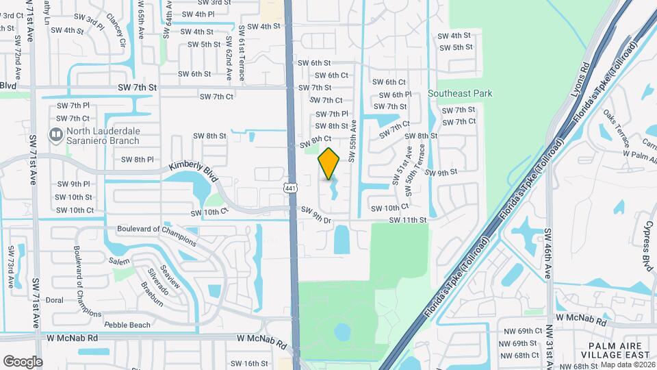 5570 SW 9th Ct Map and Location Details