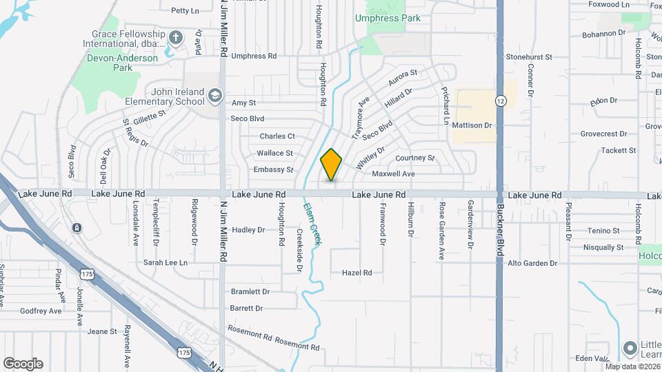 7419 Lake June Rd Map and Location Details