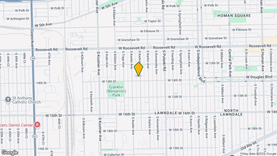 1350 S Kedvale Ave, Unit G Mapa y Detalles de la Ubicación