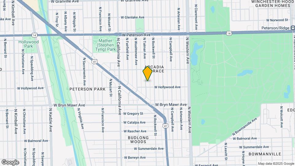5713 N Talman Ave, Unit 1 Map and Location Details