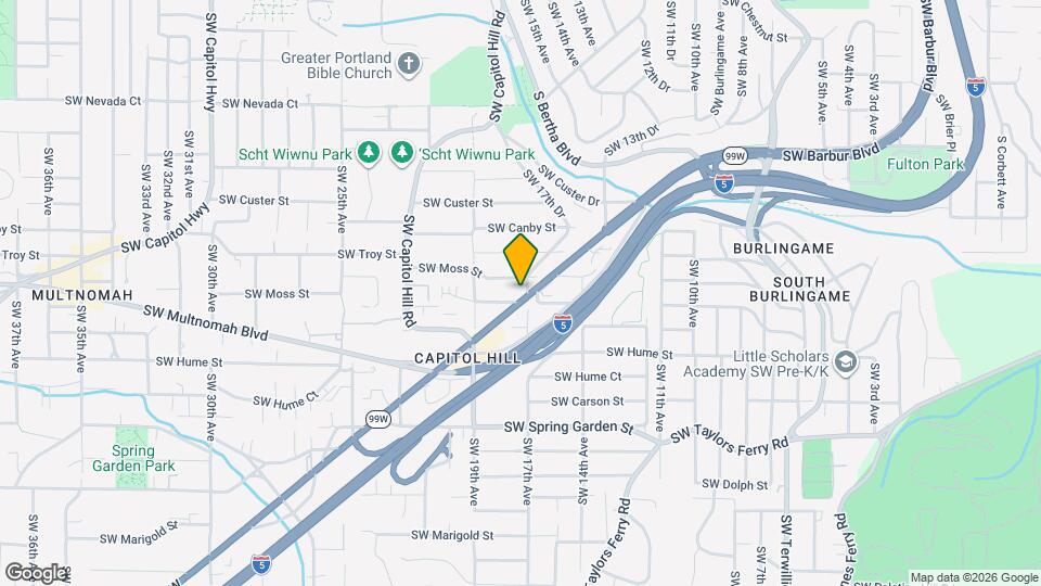 7943 SW 17th Ave, Unit #1 Map and Location Details