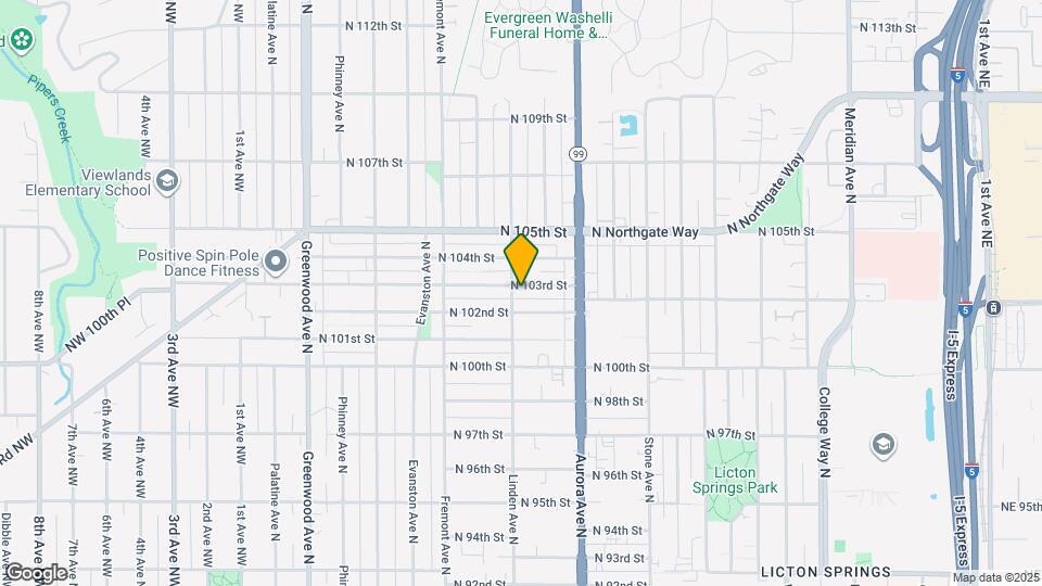 905 N 103rd St Map and Location Details