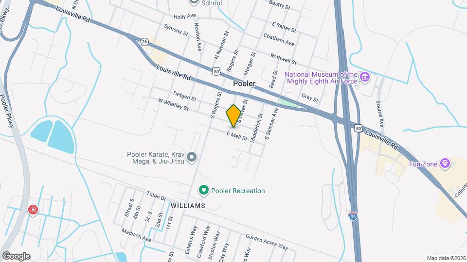 212 E Mell St Map and Location Details