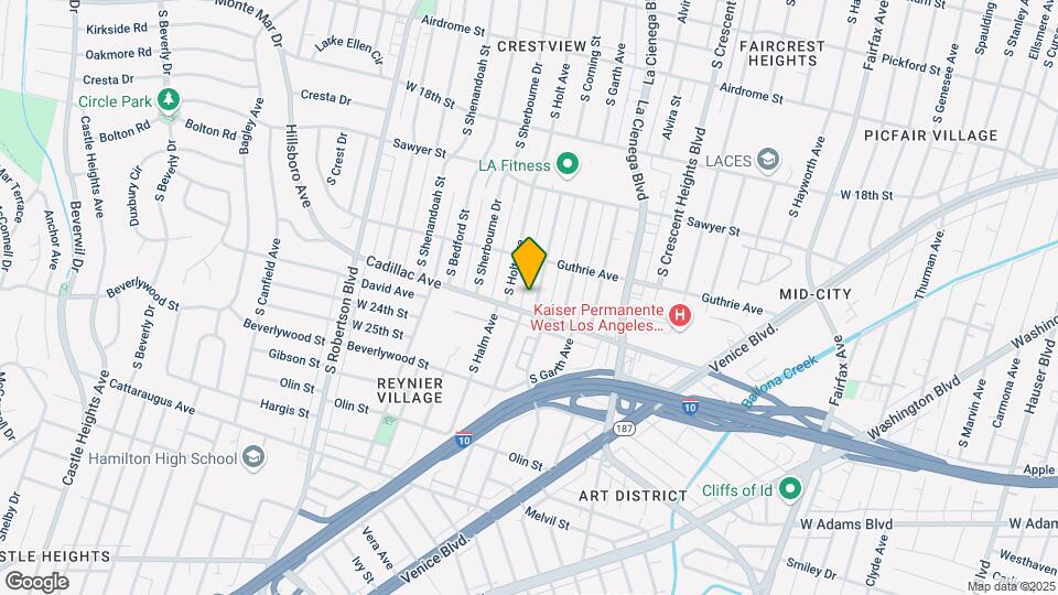 2043 S Corning St Map and Location Details