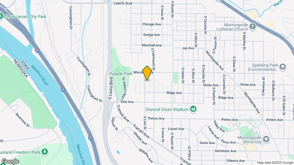 1134 S Linn St Map and Location Details