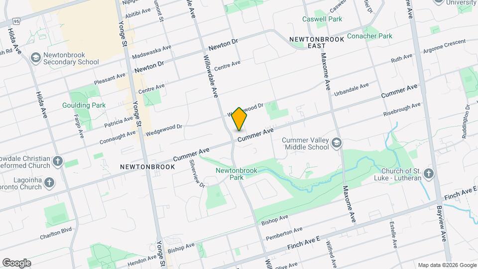 160 Cummer Ave Map and Location Details