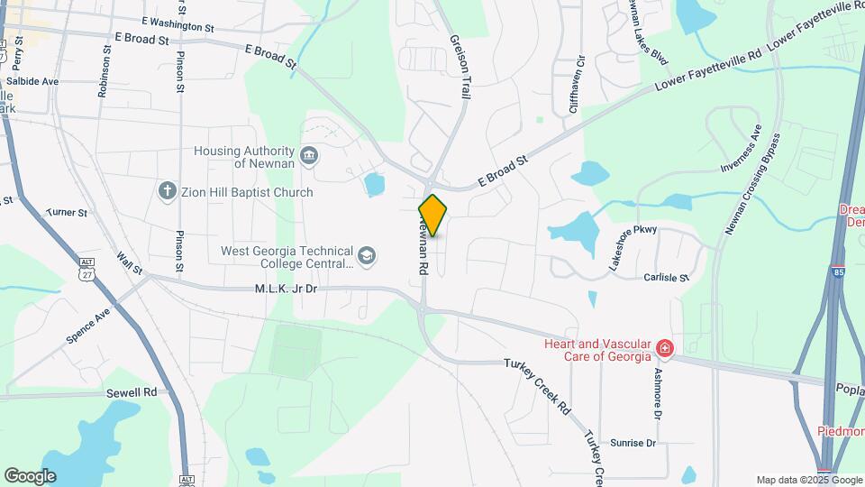 22 E Newnan Rd Map and Location Details