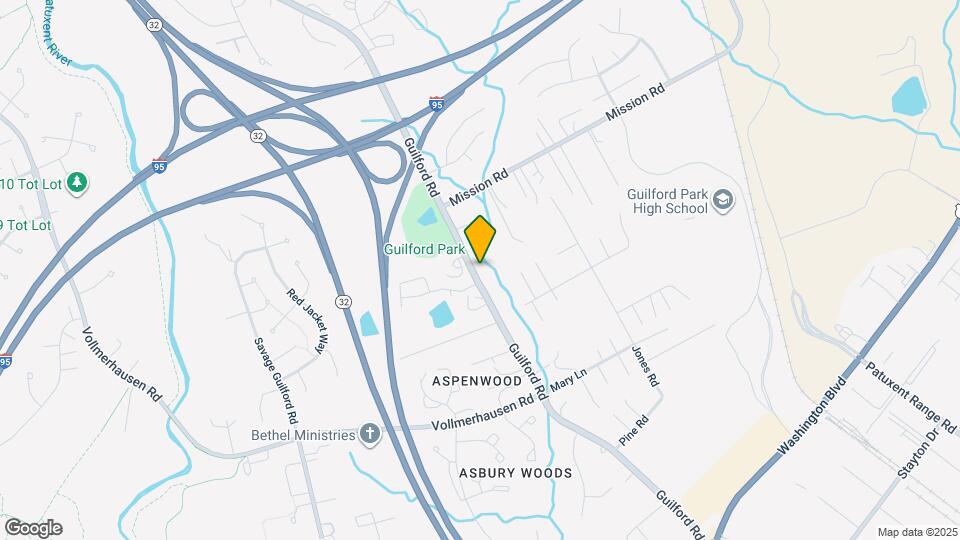 9961 Guilford Rd Map and Location Details