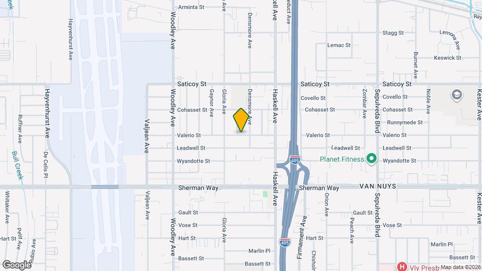 15824 Valerio St Map and Location Details