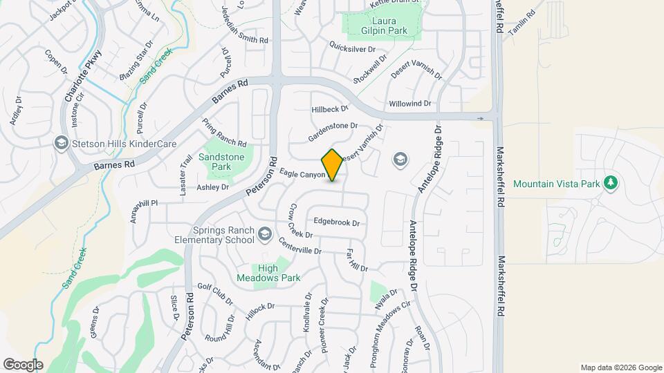 4526 Crow Creek Dr Mapa y Detalles de la Ubicación