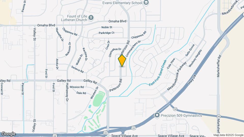 1095 Peterson Rd Map and Location Details