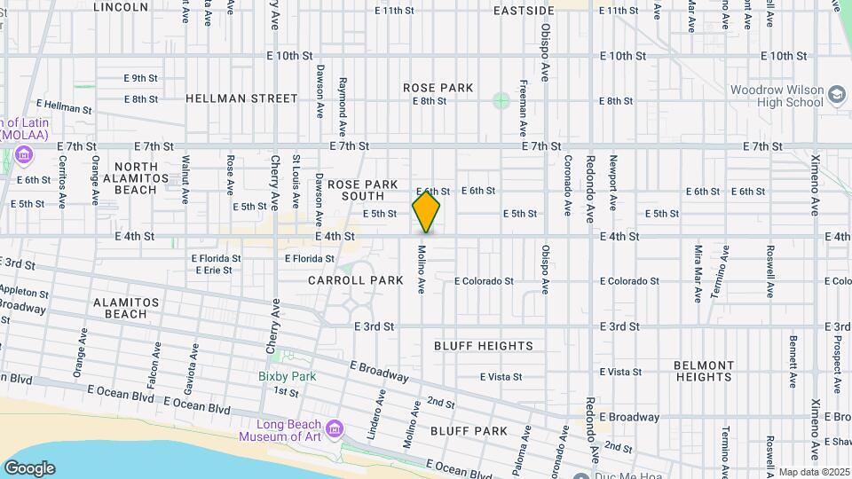 2630-2638 E 4th St Map and Location Details