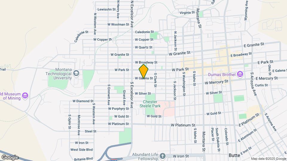 800 W Galena St Map and Location Details