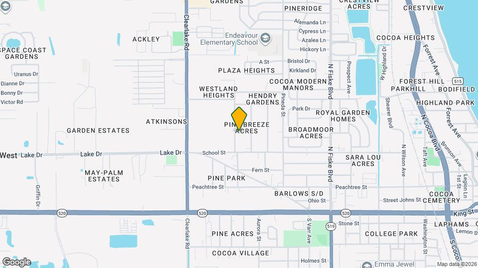 322 Palm Ave Map and Location Details