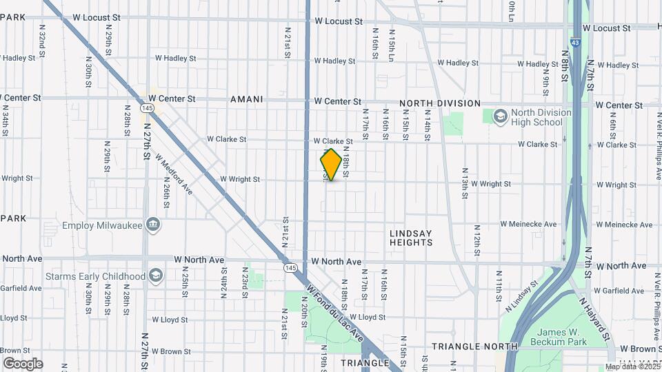 1829 W Wright St, Unit Lower duplex Mapa y Detalles de la Ubicación