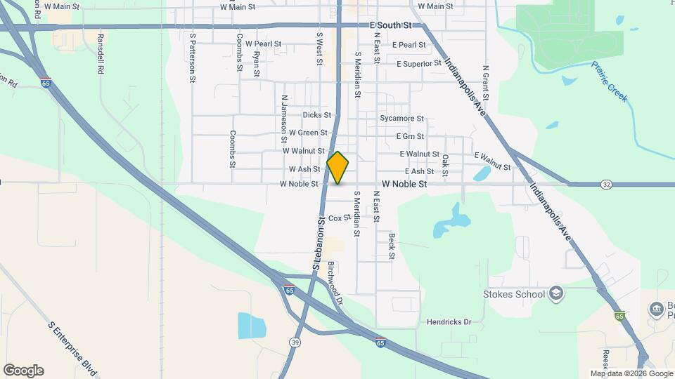 131 W Noble St Mapa y Detalles de la Ubicación