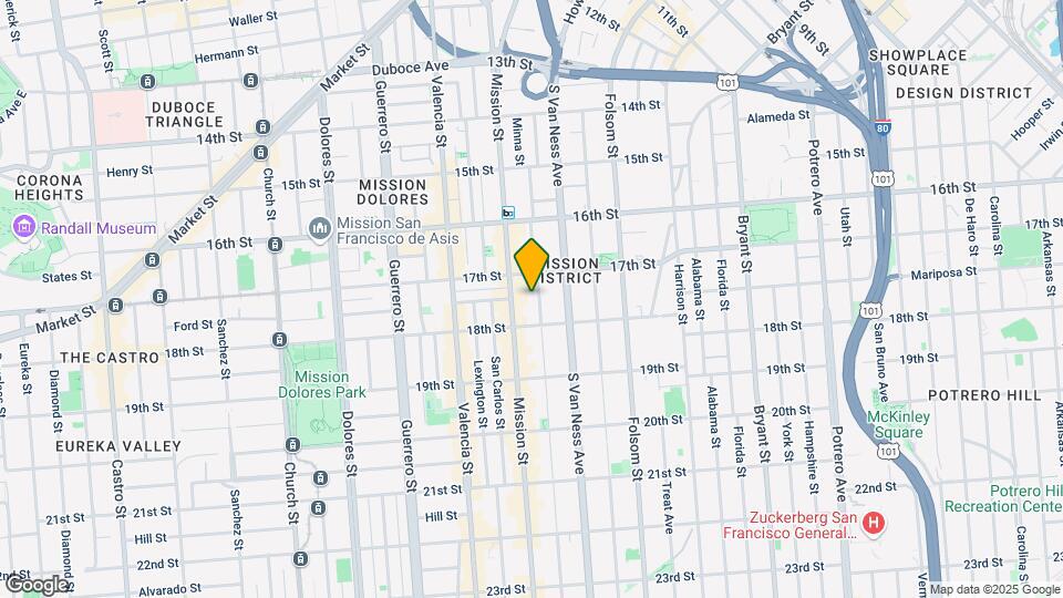 242 Capp St Map and Location Details