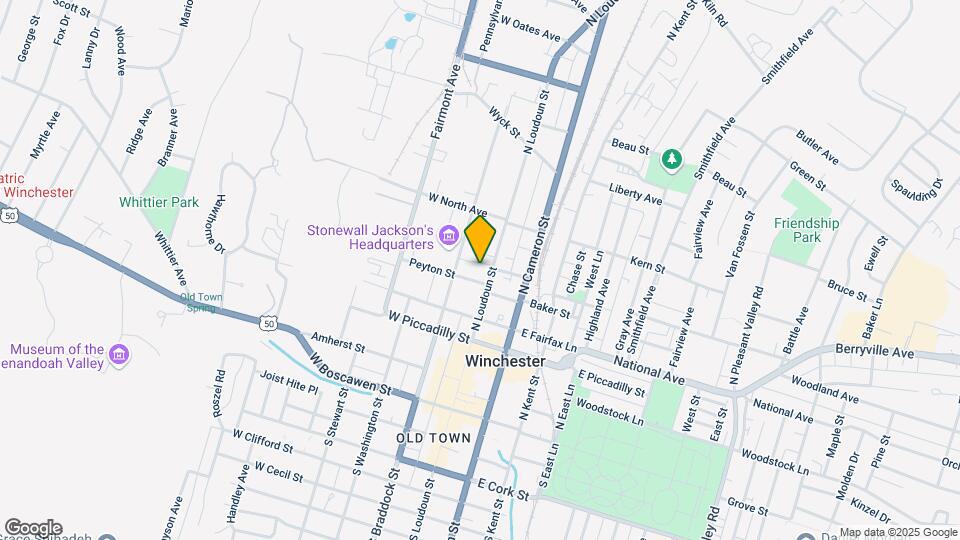 411 N Loudoun St Mapa y Detalles de la Ubicación