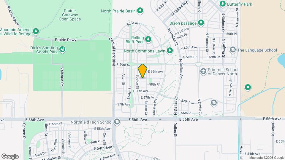 9318 E 58th Dr Map and Location Details