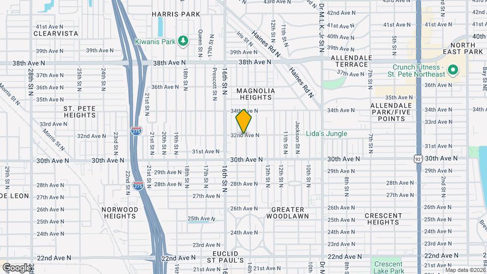 1400 32nd Ave N Map and Location Details