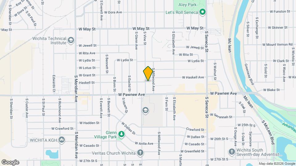 2316 S Vine St Mapa y Detalles de la Ubicación