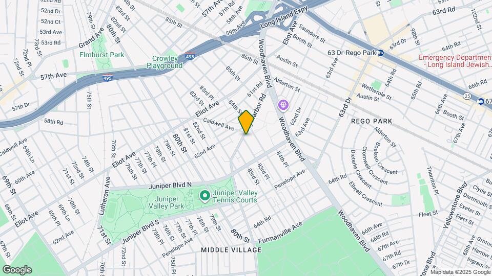 62-21 Dry Harbor Rd Map and Location Details