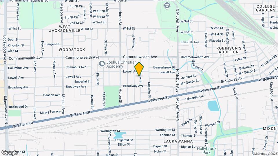 834 Saranac St Map and Location Details
