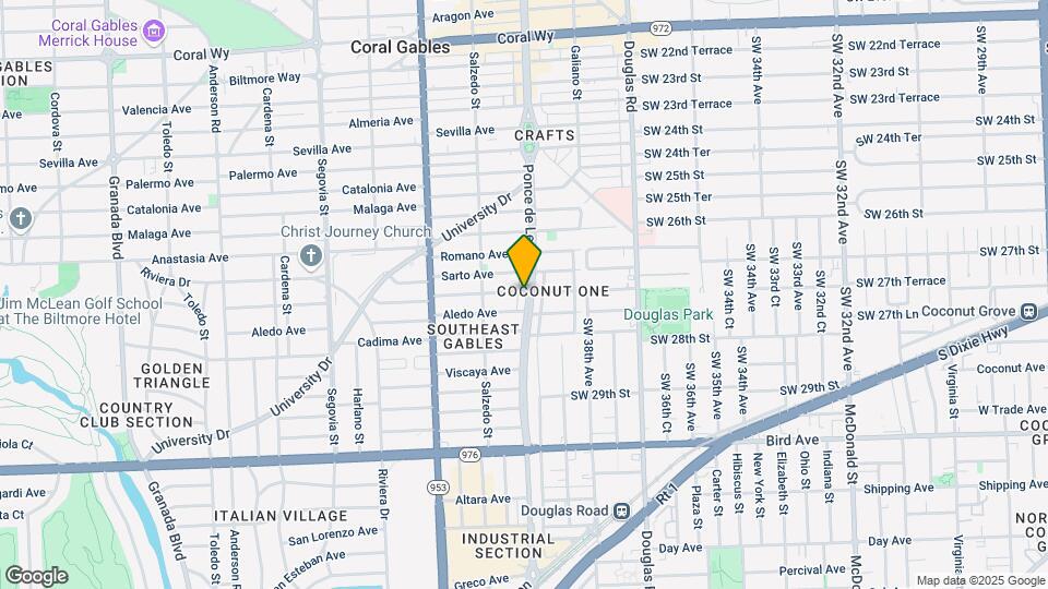 3400 Ponce De Leon Blvd Map and Location Details