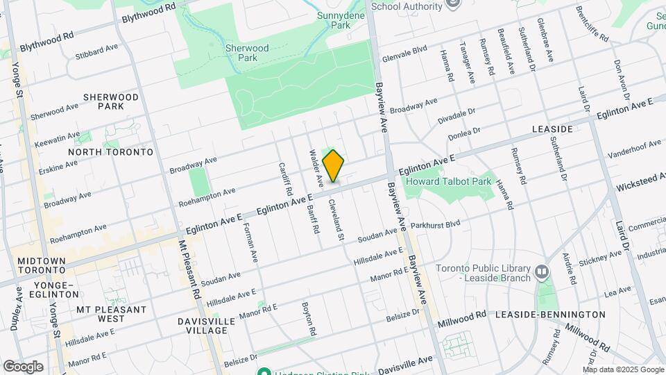 546 Eglinton Ave E Map and Location Details