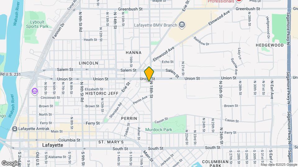 708 N 18th St Map and Location Details