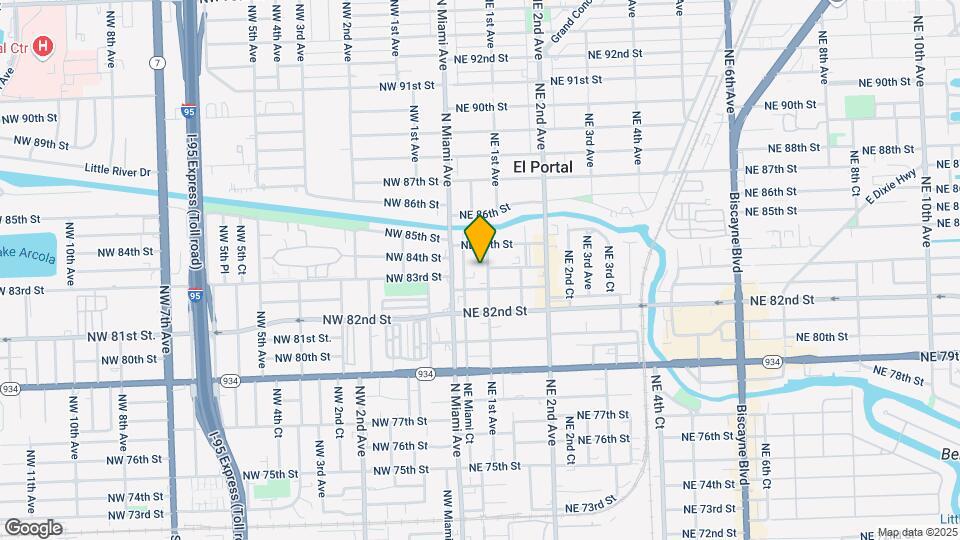 8290 NE 1st Ave Map and Location Details
