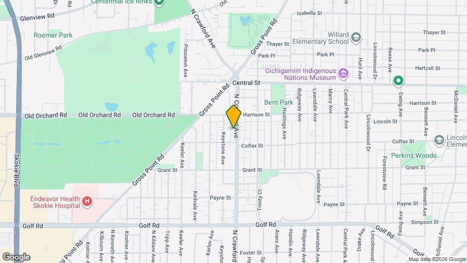 9924 N Crawford Ave Map and Location Details