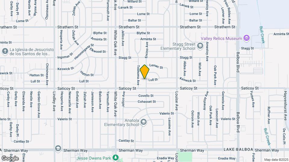 7627 Encino Ave Map and Location Details