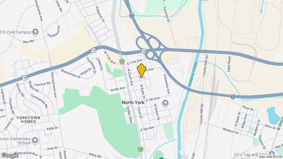 1301 N Duke St Map and Location Details