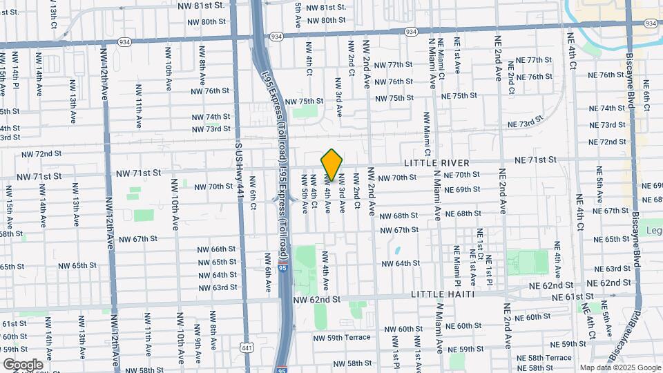 6941 NW 4th Ave Map and Location Details