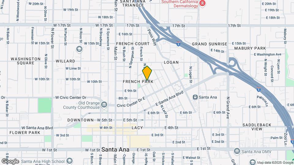 419 Vance St Map and Location Details