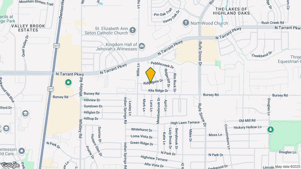 414 Ridgegate Dr Map and Location Details