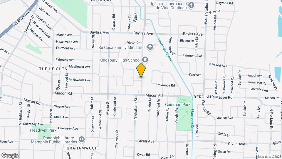 1191 N Graham St Map and Location Details