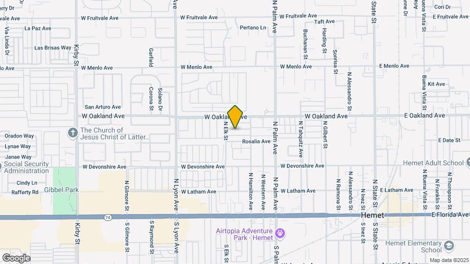 1235 Valencia Ave Map and Location Details